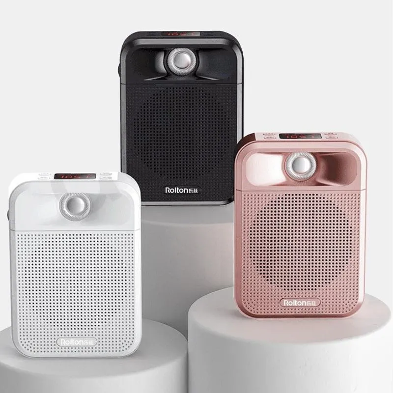 Microphone Bluetooth Dual Speaker Amplification Rose Gold