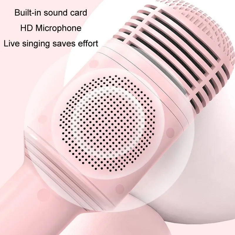 Microphone Bluetooth Enfant Rose Longue Autonomie Effets Sonores