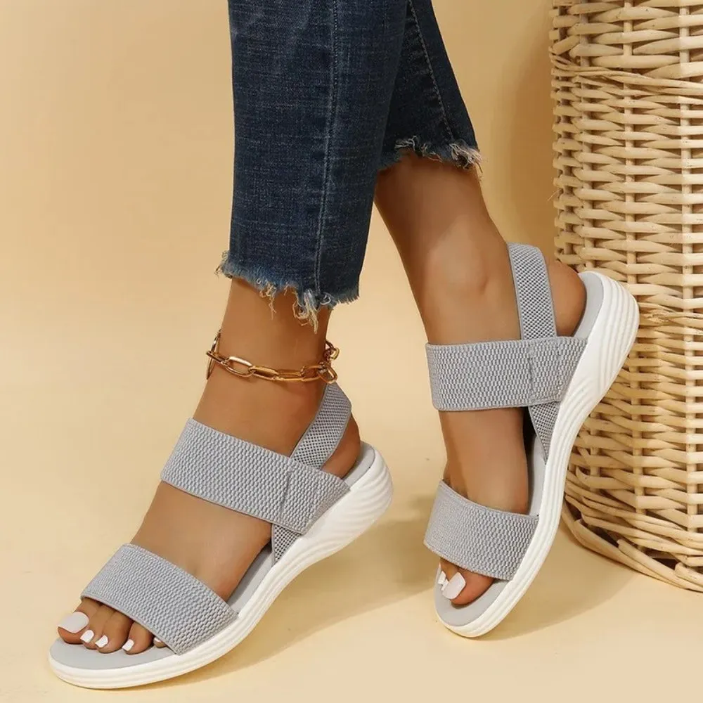 Milandra | Sandales d'té Bout Ouvert pour Femmes | Confort Orthopédique