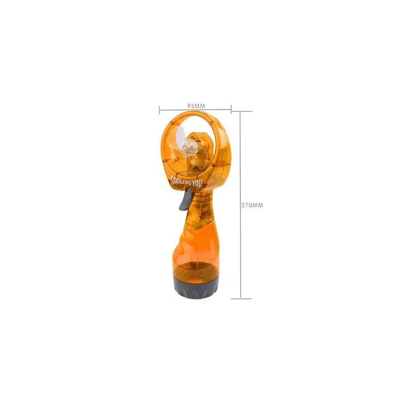 Mini Ventilateur brumisateur portable jet d'eau Orange