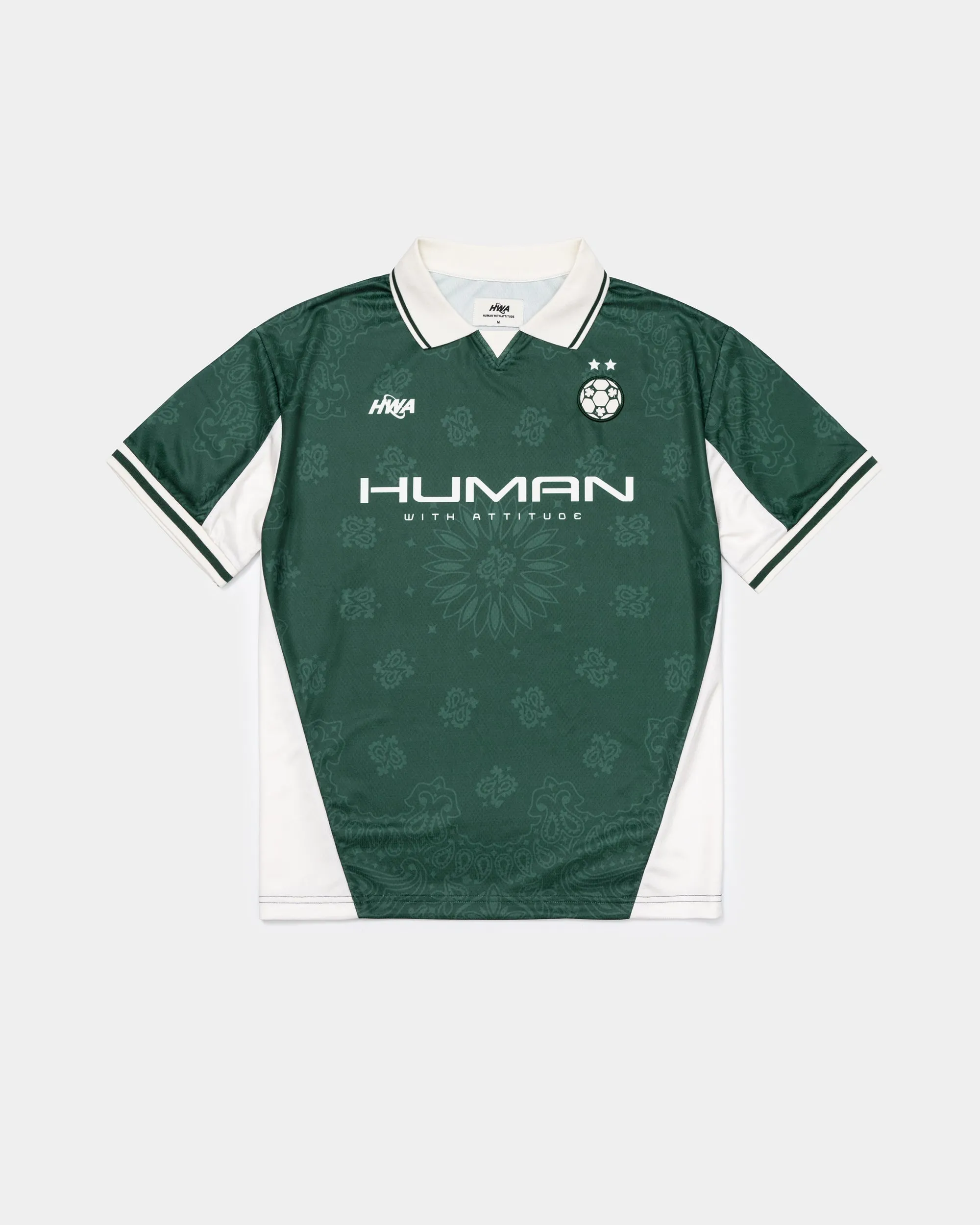 Paisley Football Tee - Vert