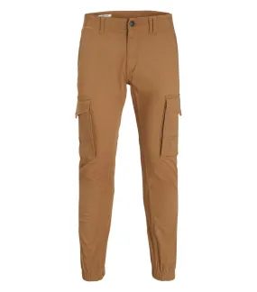 Pantalon Jack & Jones Paul Flake coton mélangé camel