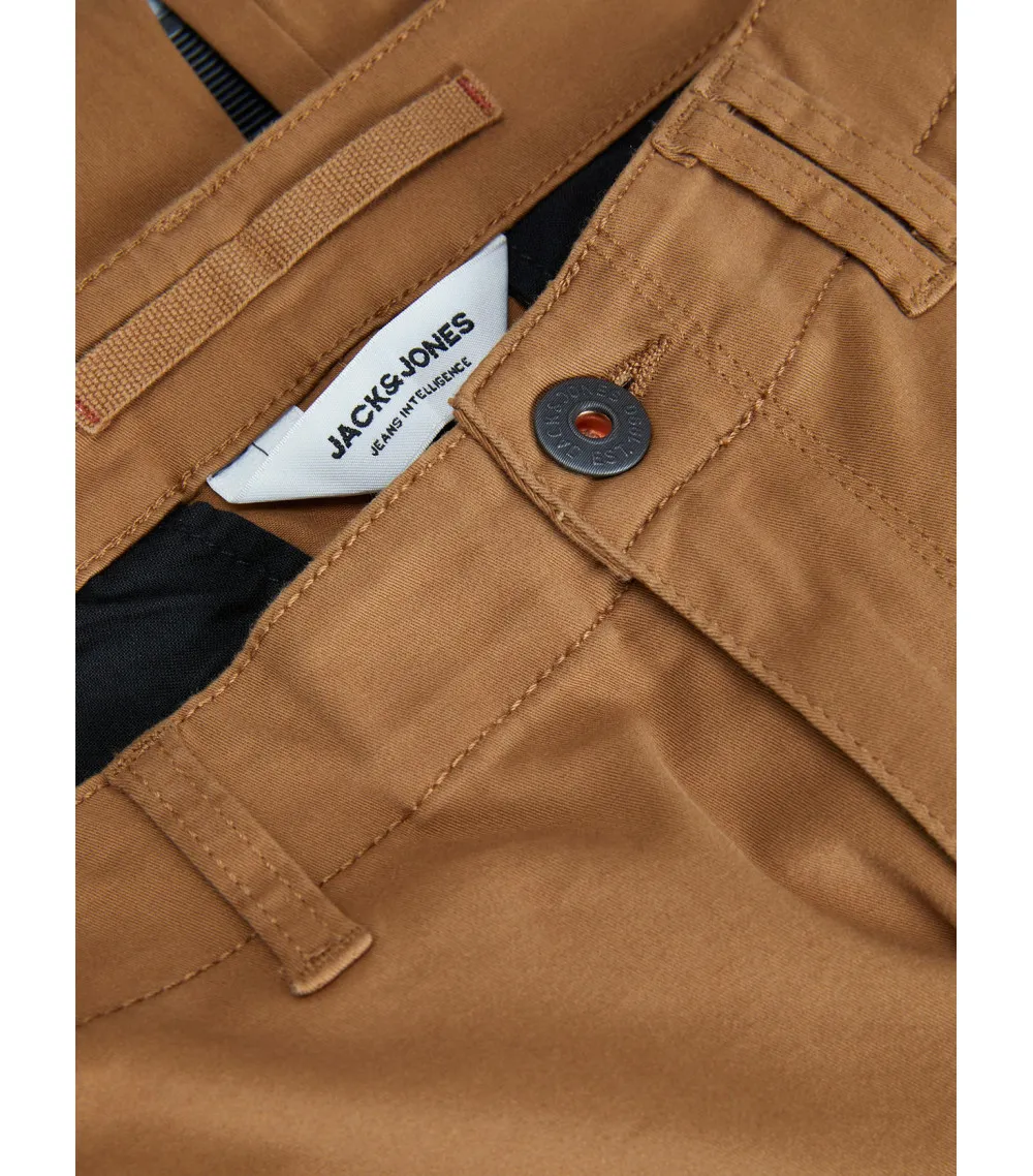 Pantalon Jack & Jones Paul Flake coton mélangé camel