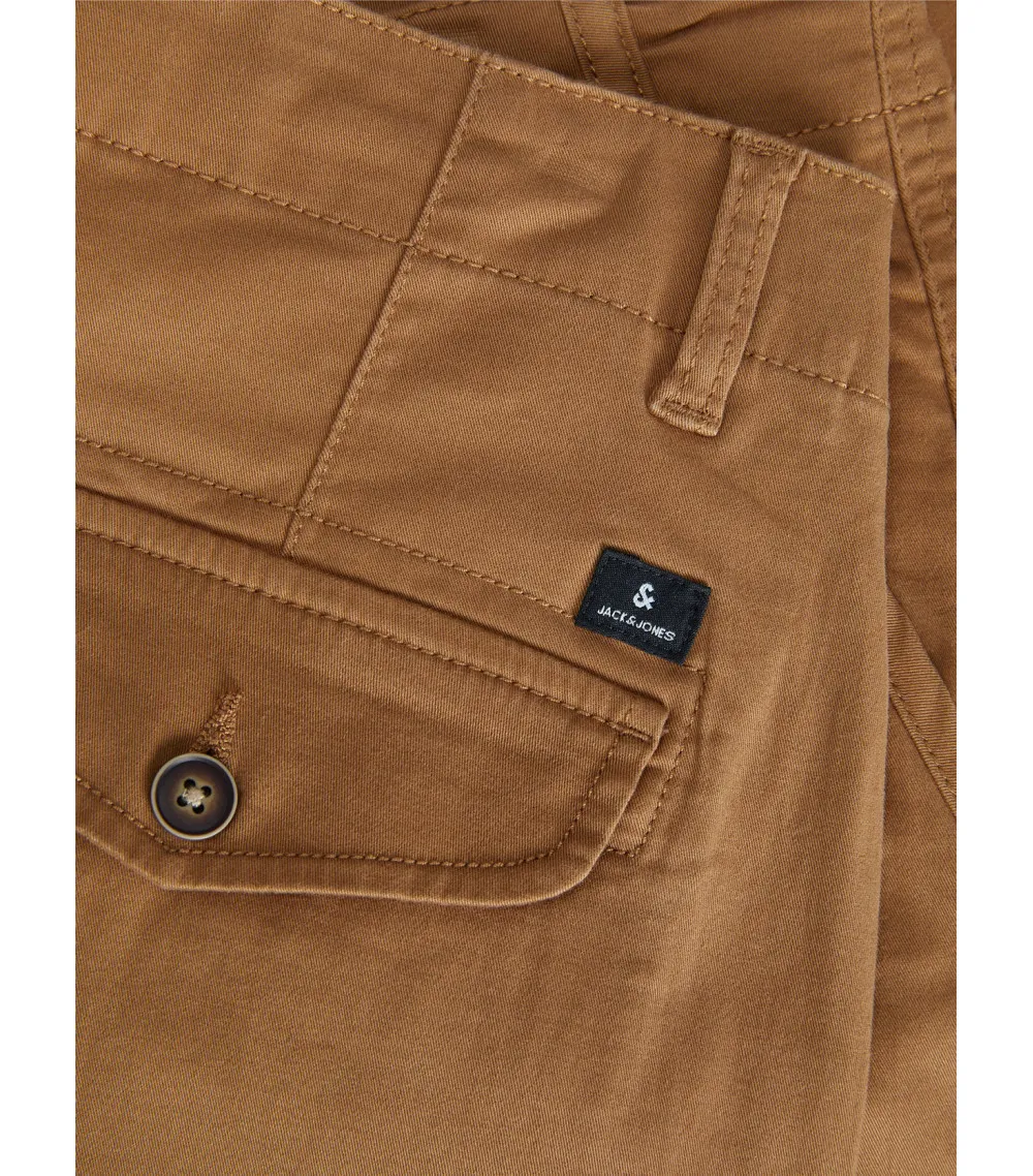 Pantalon Jack & Jones Paul Flake coton mélangé camel