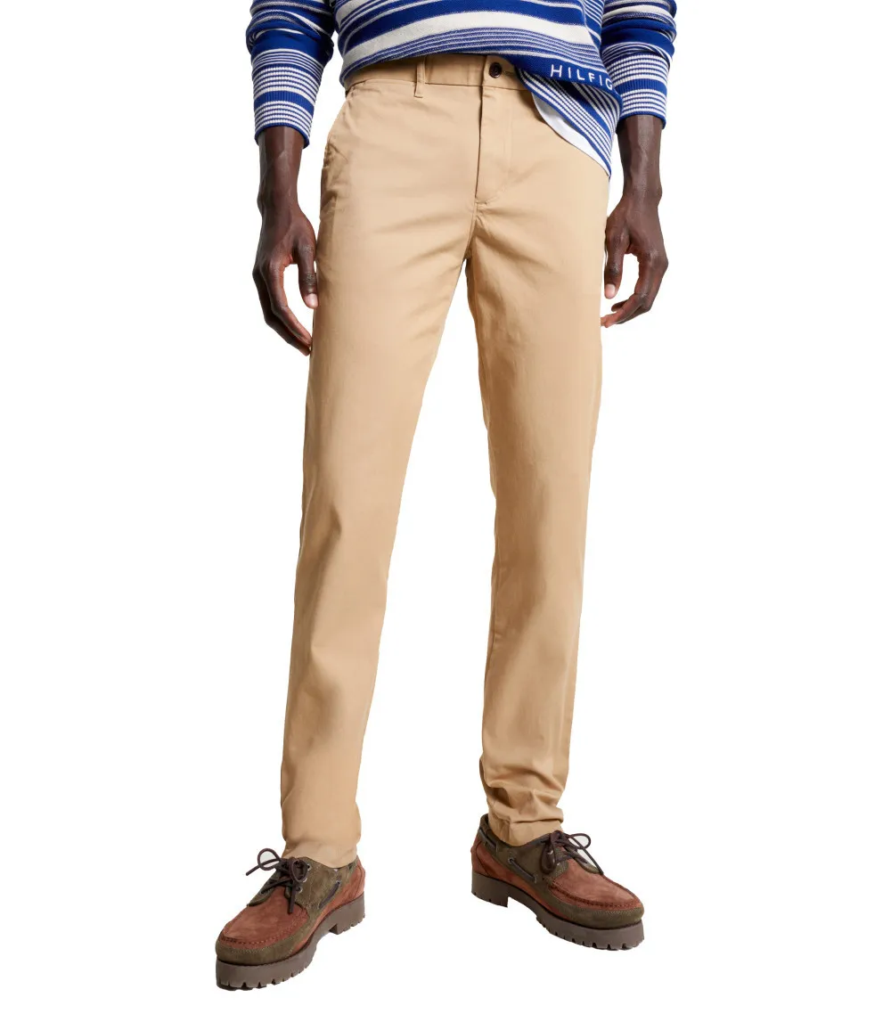 Pantalon Tommy Hilfiger Bleeker coton camel