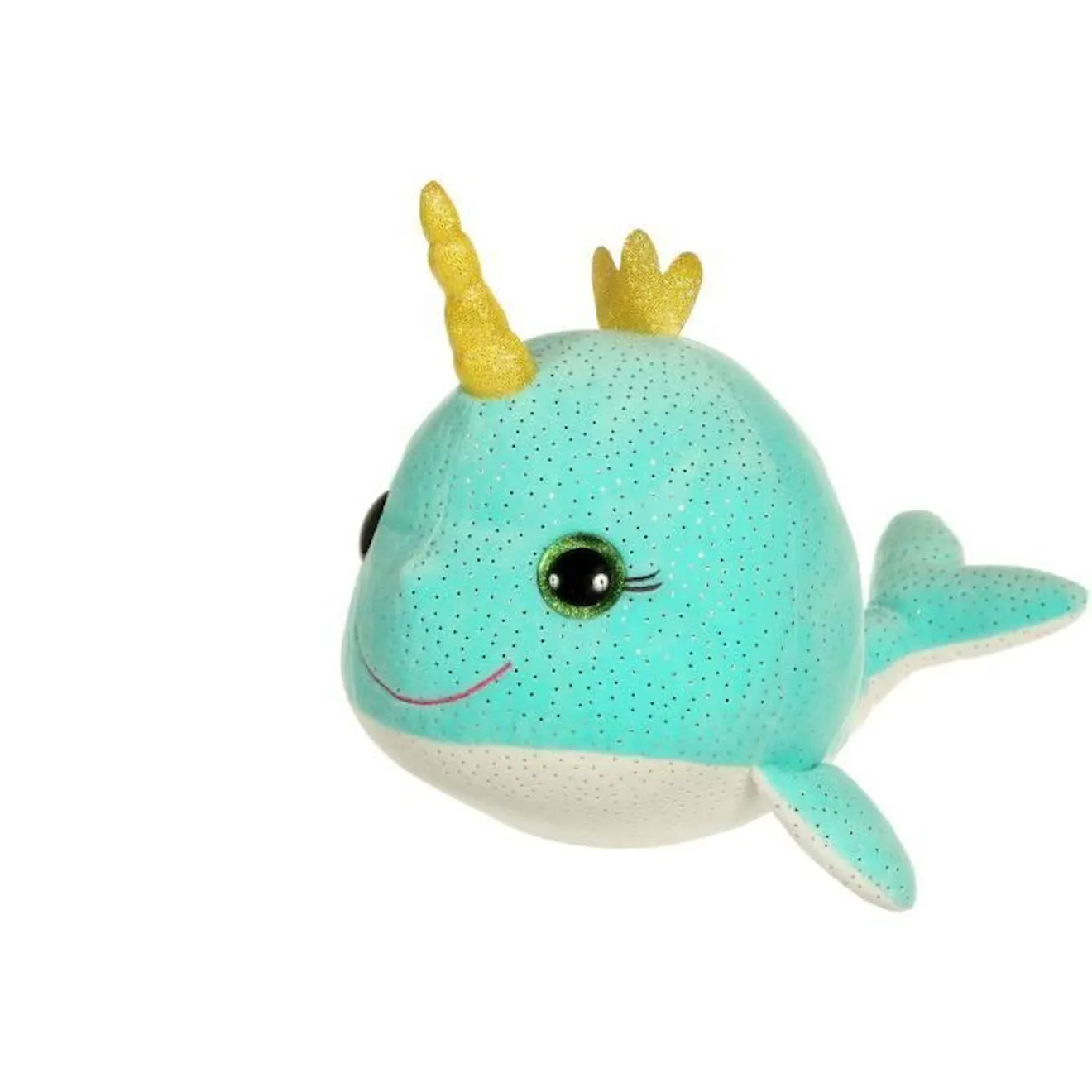Peluche sonore - GIPSY - Bella Bloo Friends narval - 30 cm - Bleu turquoise vert - Gipsy Toys