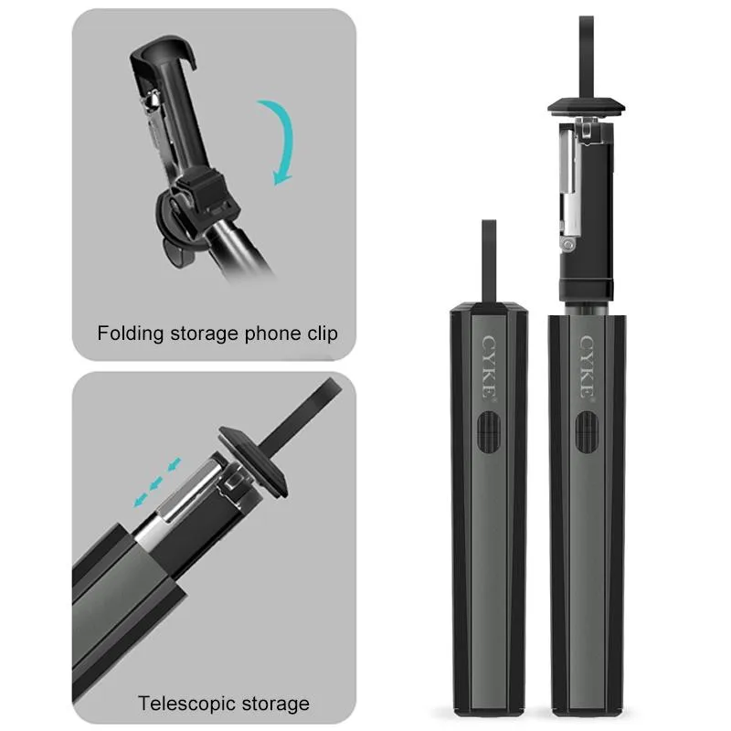 Perche À Selfie Bluetooth Rose Extensible Avec Trépied