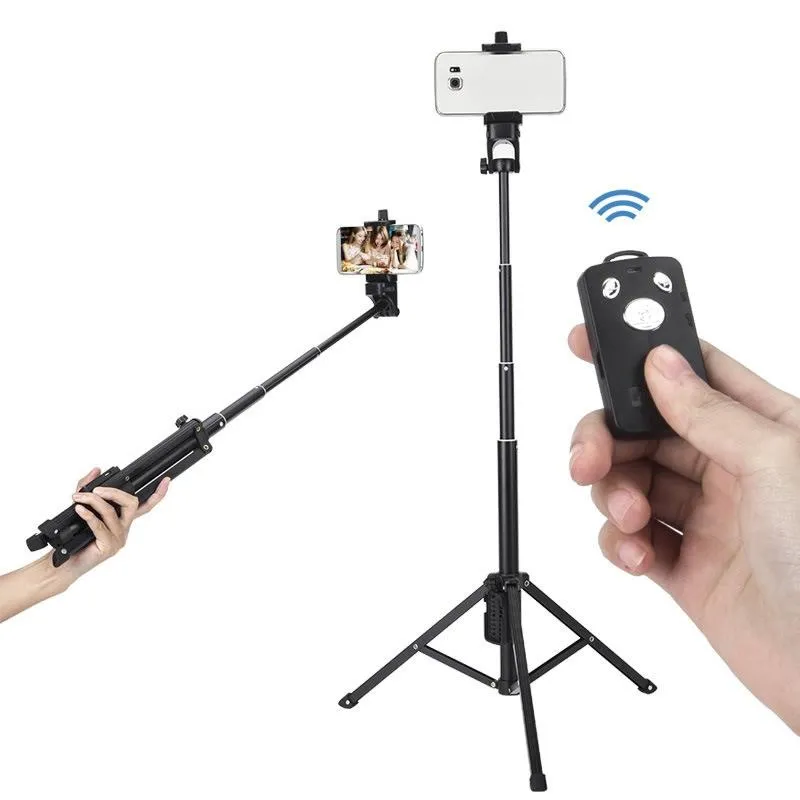 Perche À Selfie Bluetooth Rose Léger Multi-Angles