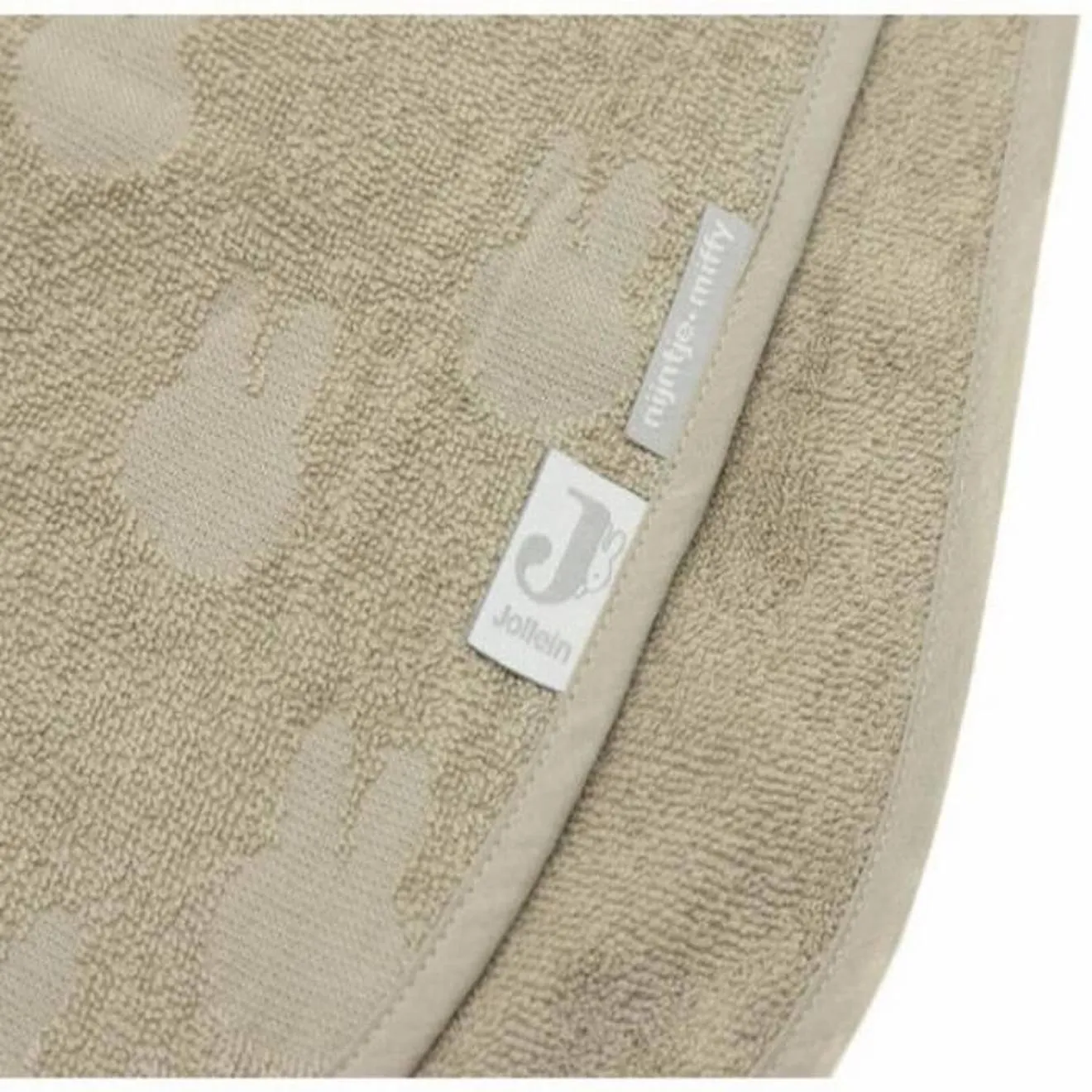 Poncho de bain bébé coton éponge 1 à 4 ans Miffy Jacquard Vert Olive vert - Jollein