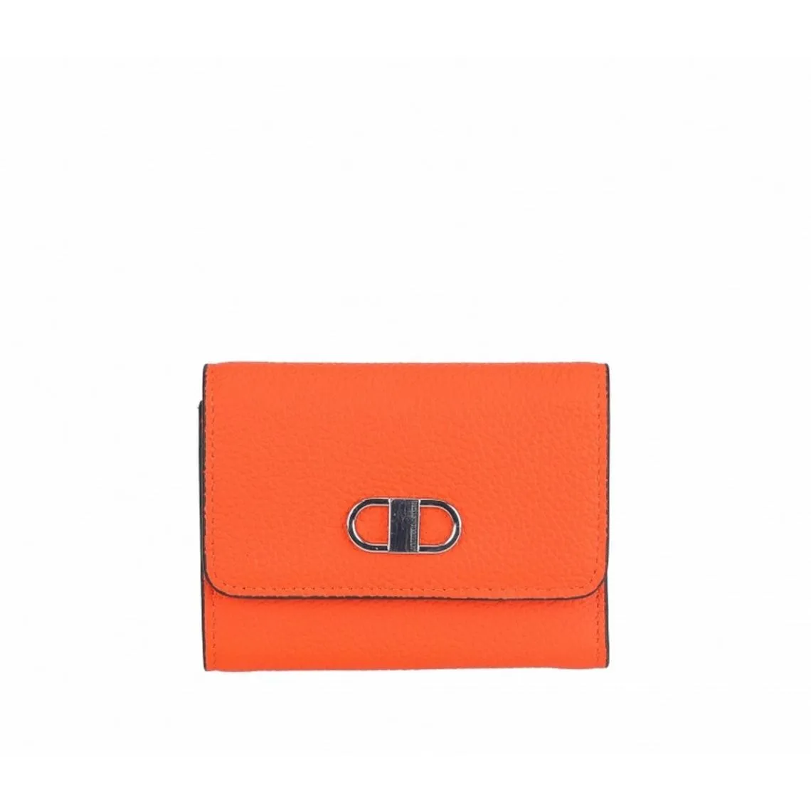 Porte-monnaie en cuir orange  Daphné | 3 Suisses