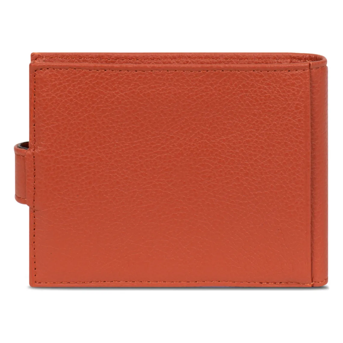 Portefeuille italien - 2 volets - Cuir de vachette - Orange - Confort | 3 Suisses