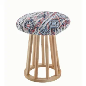 Pouf à imprimés style mexicain MEXICO Bleu  | 3 Suisses