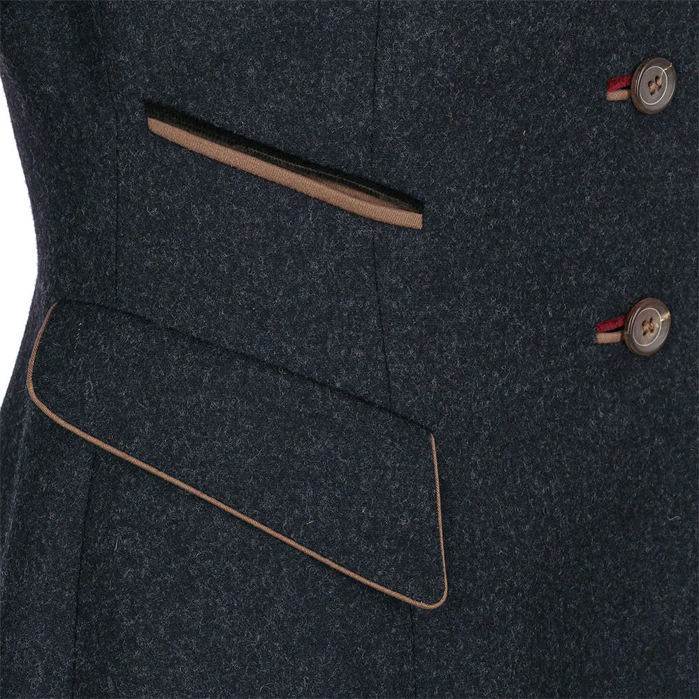 Redingote pour femme Stajan » Varese «, gris foncé