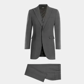 Redingote sur mesure en tissu gris