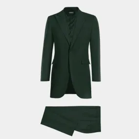 Redingote sur mesure en tissu vert
