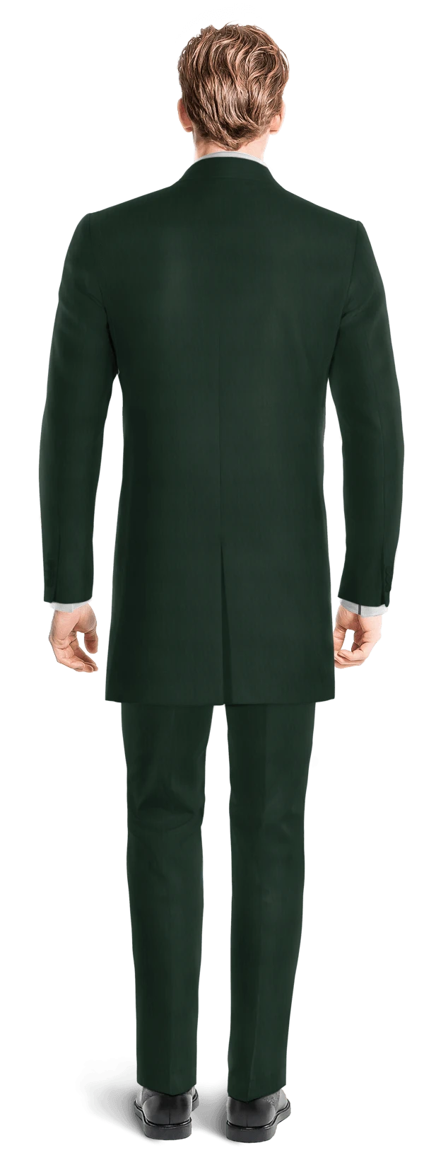 Redingote sur mesure en tissu vert