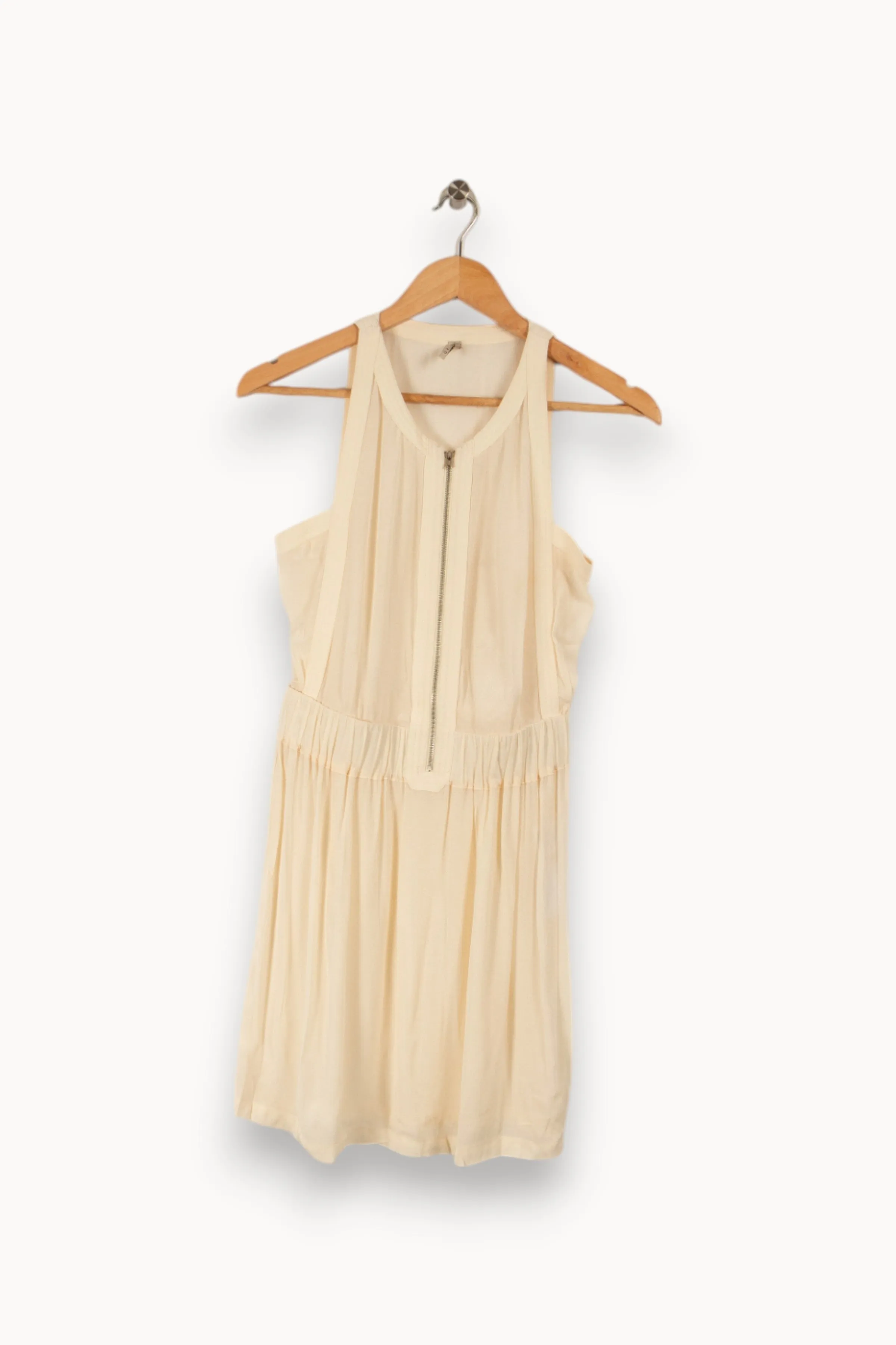 Robe blanche - Taille beige
