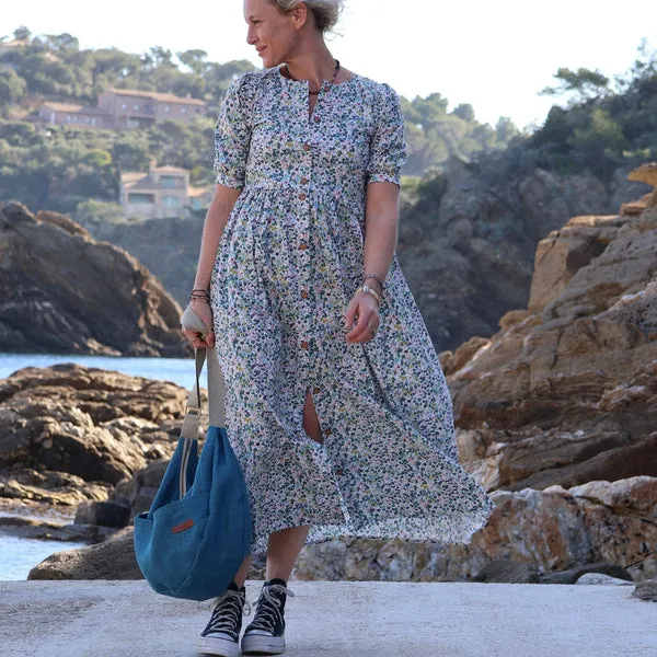 Robe Camille - bourgeons multico