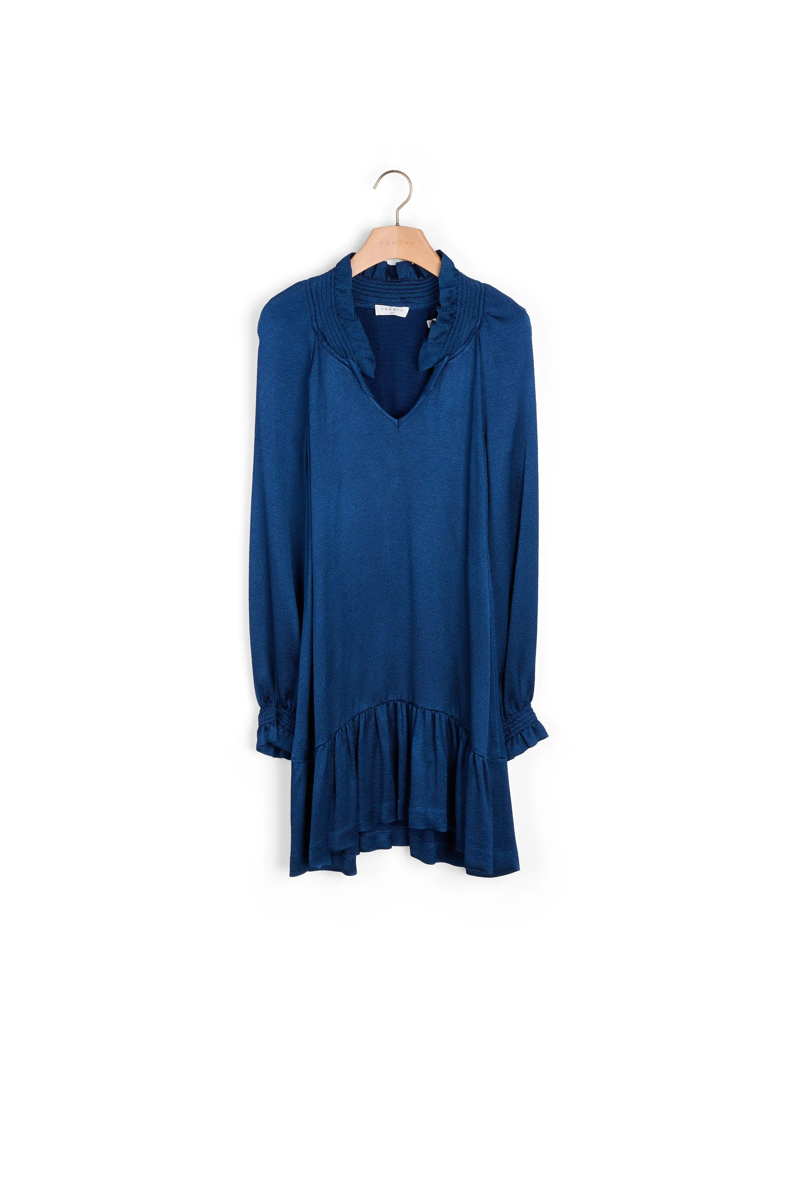 Robe courte à petits volants