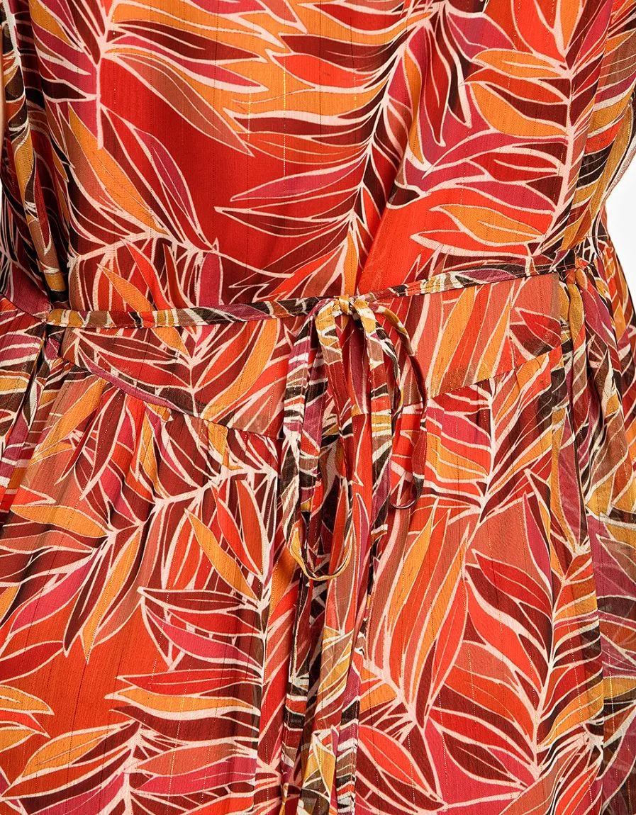 Robe en voile marron 