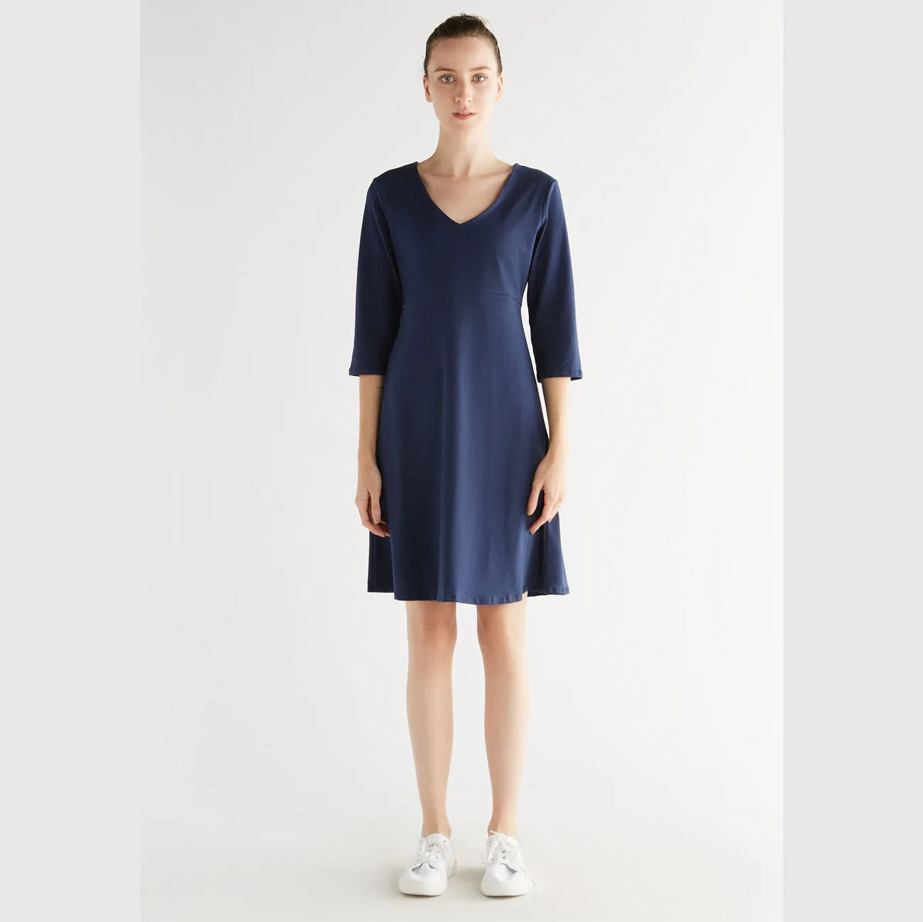 Robe manches 3/4 - LEELA COTTON