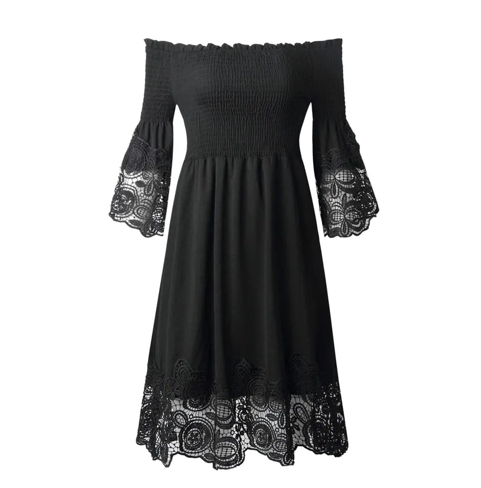 Robe Noir Dentelle