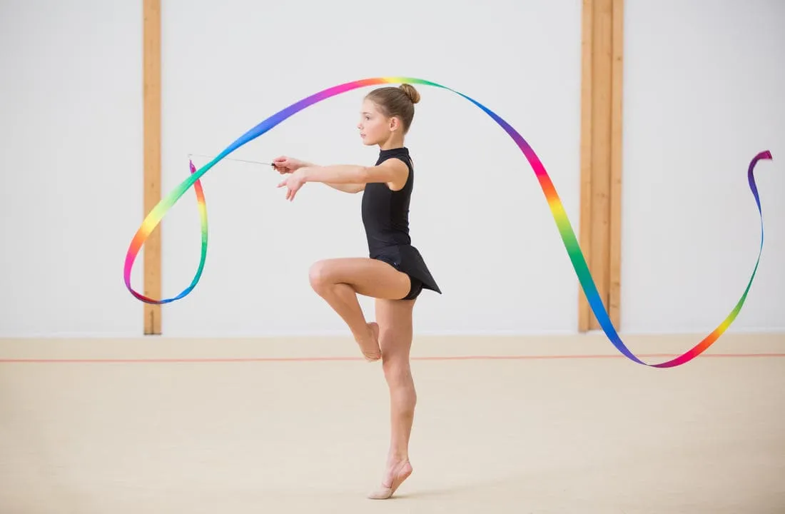 Ruban de Gymnastique Rythmique (GR) de 6 mètres Multicolore