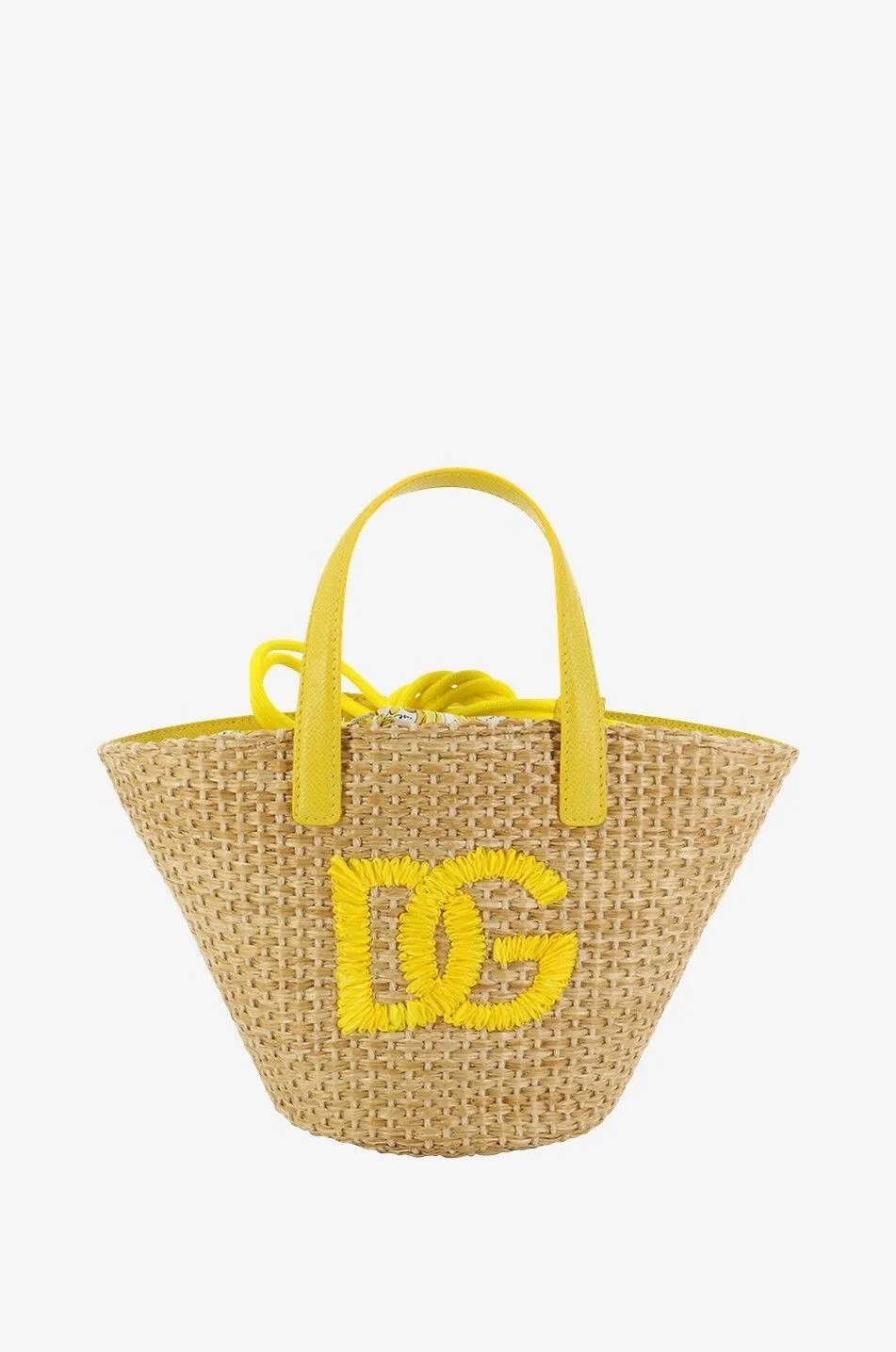Sac cabas en raphia fille DG Majoliques