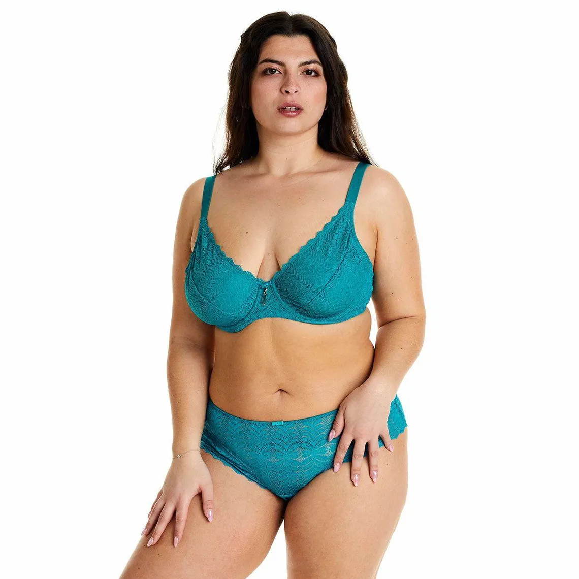 Soutien-gorge à armatures grand maintien turquoise Index bleu | 3 Suisses