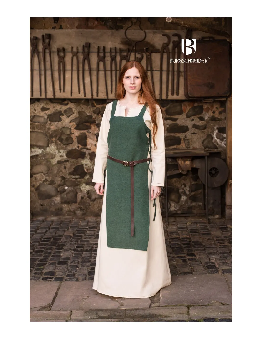 Surcot Coton Vert Gyda ⚔️ Boutique Épées
