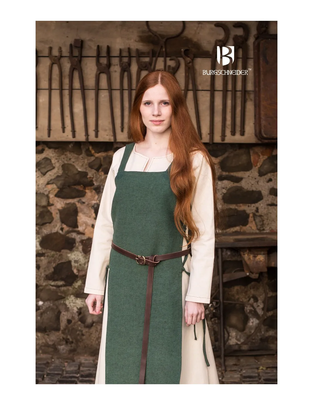 Surcot Coton Vert Gyda ⚔️ Boutique Épées