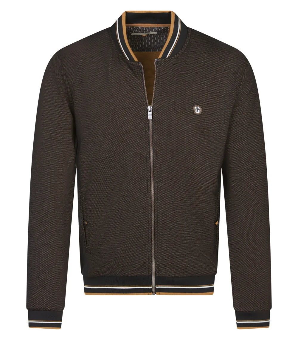 Sweat Benson & Cherry avec manches longues et col rond camel