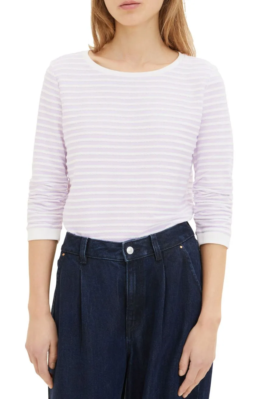 Sweat Rayé TOM TAILOR Lilac