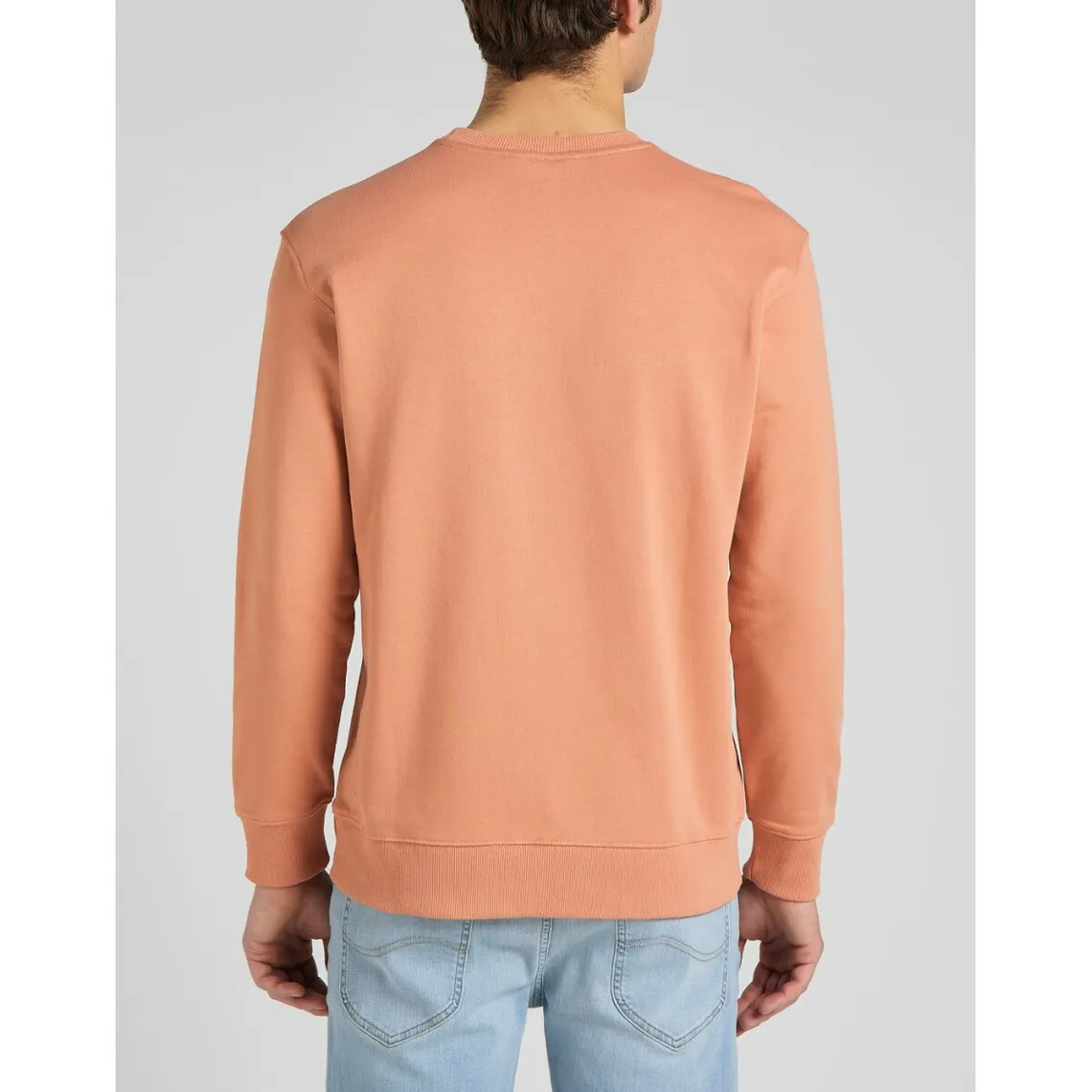 Sweatshirt Homme - Uni Saumon orange en coton | 3 Suisses