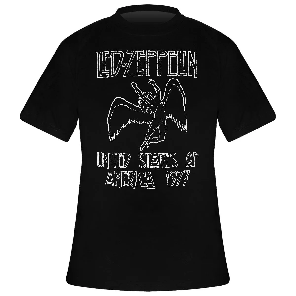 T-Shirt Homme LED ZEPPELIN - USA 1977 - Rock A Gogo