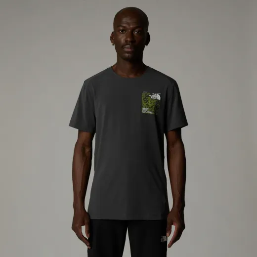 T-shirt lightning alpine anthracite grey