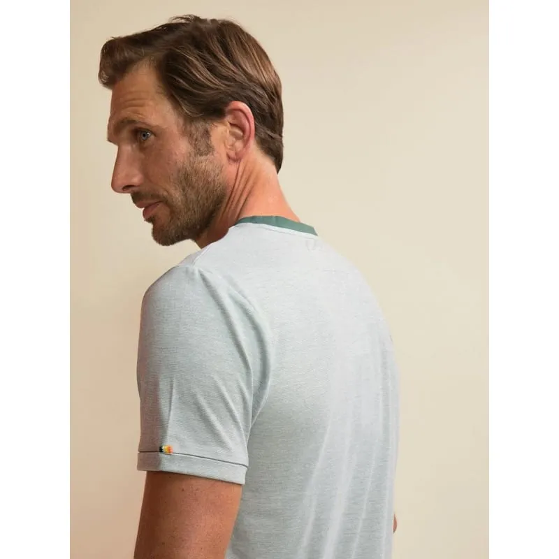 T-shirt mini rayures twilight vert homme - Benson & Cherry | wimod