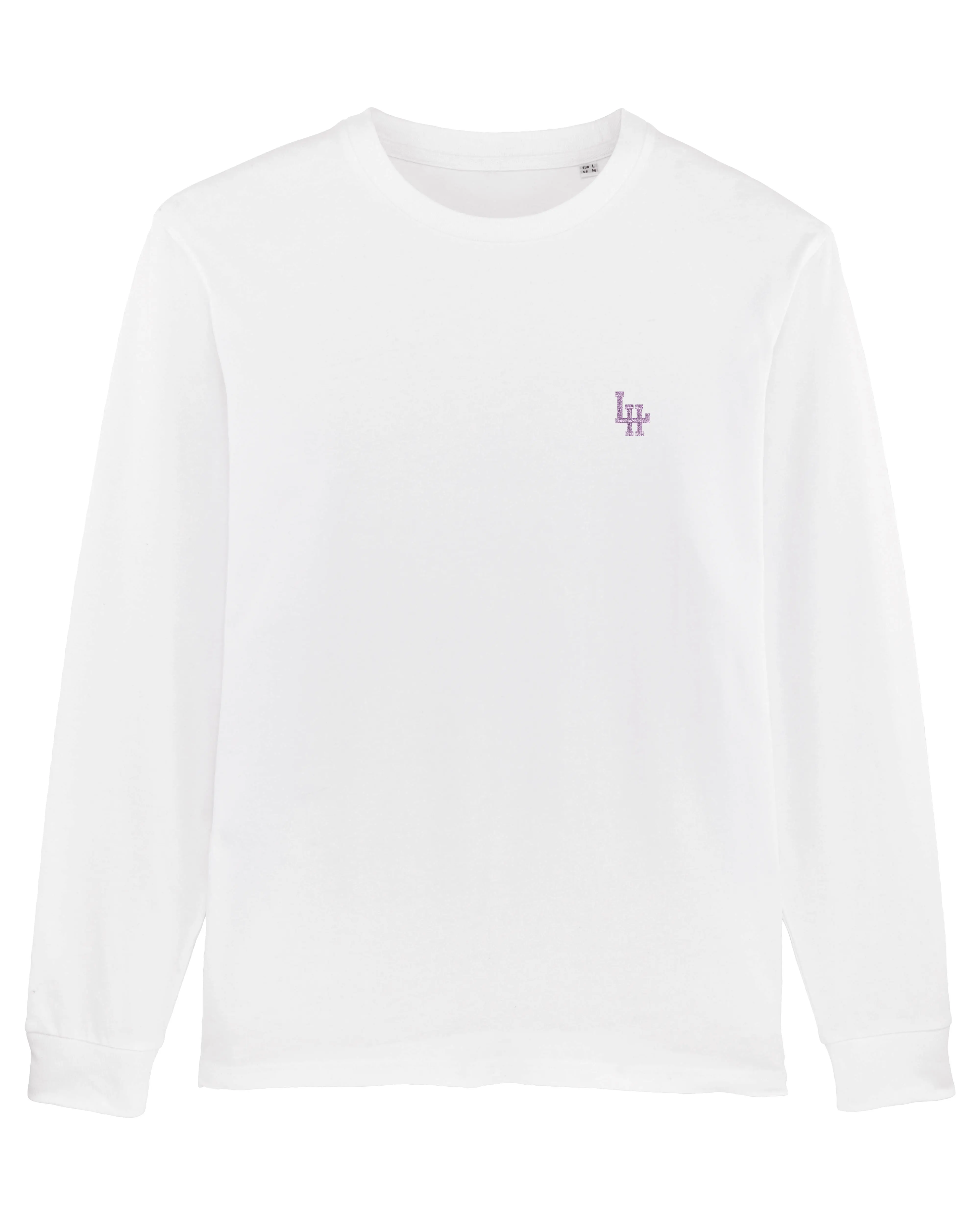 T-shirt ML Bio LH Blanc (Iris brodé)