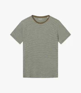 T-shirt raye vert