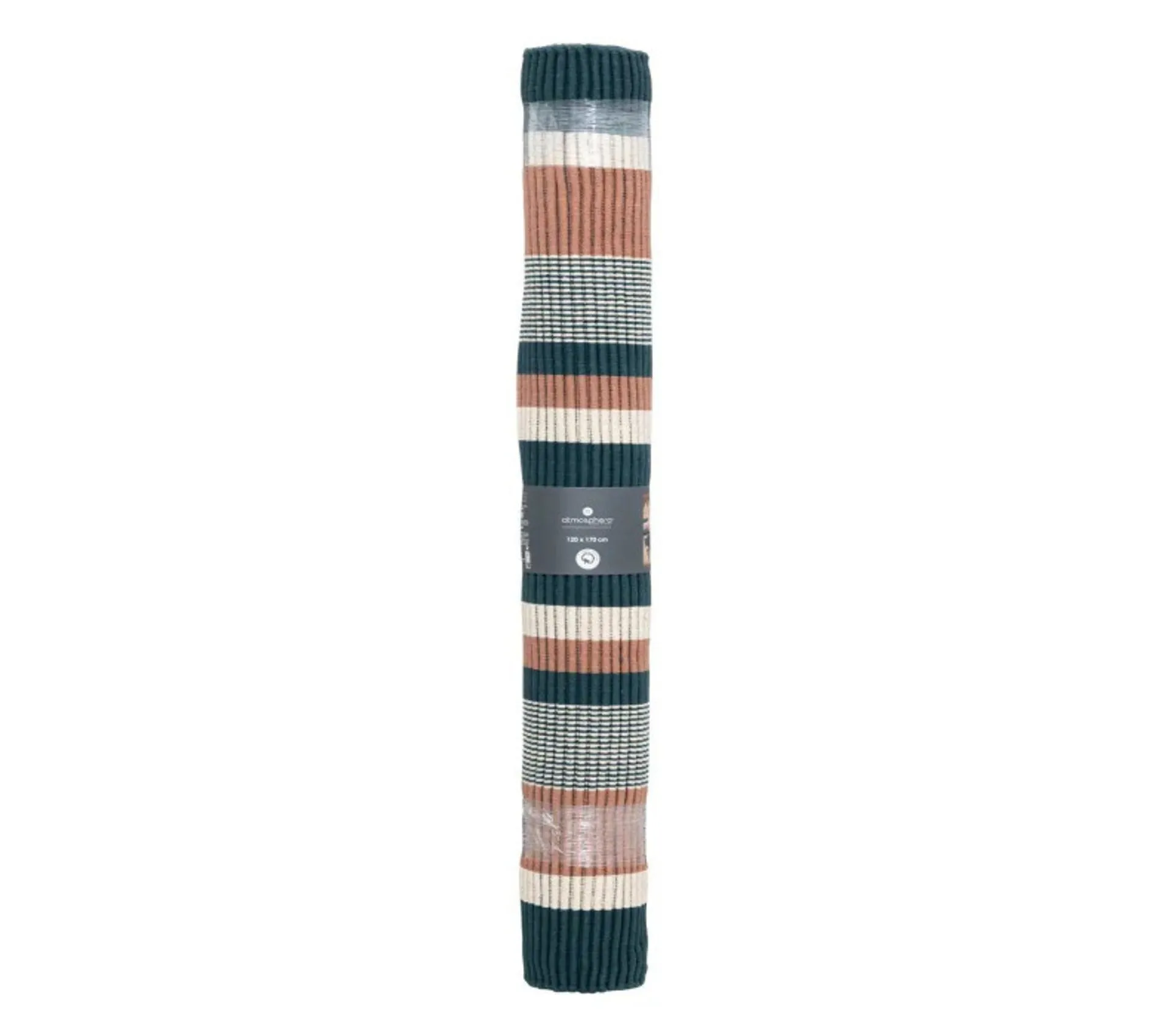Tapis Décoratif En Coton Cannelé Multicolore 120 X170 Cm