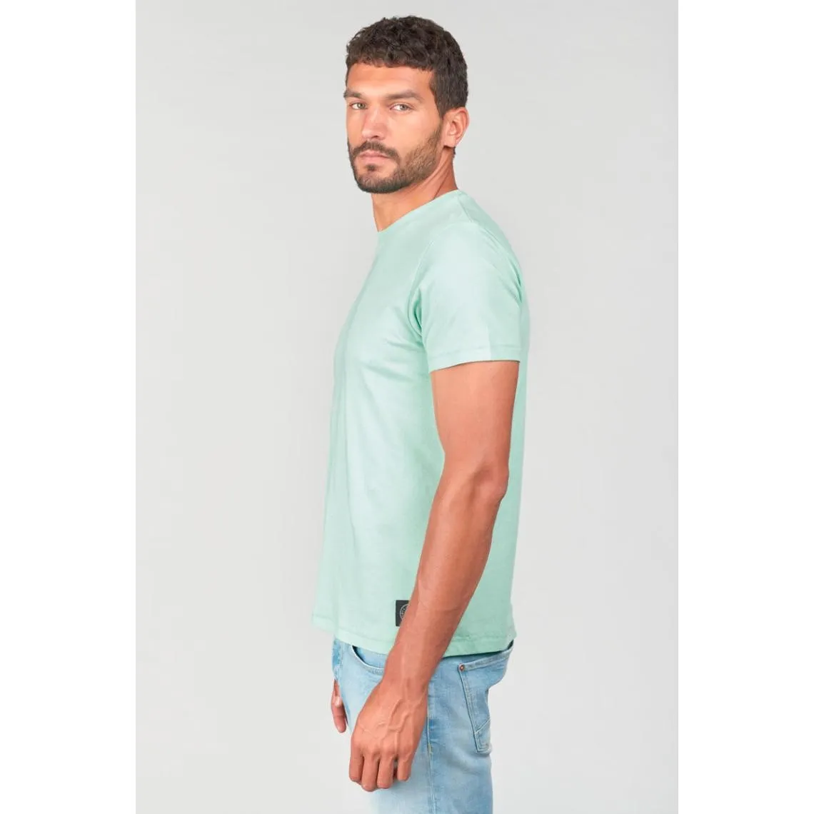 Tee-Shirt BROWN bleu turquoise Xer en coton | 3 Suisses