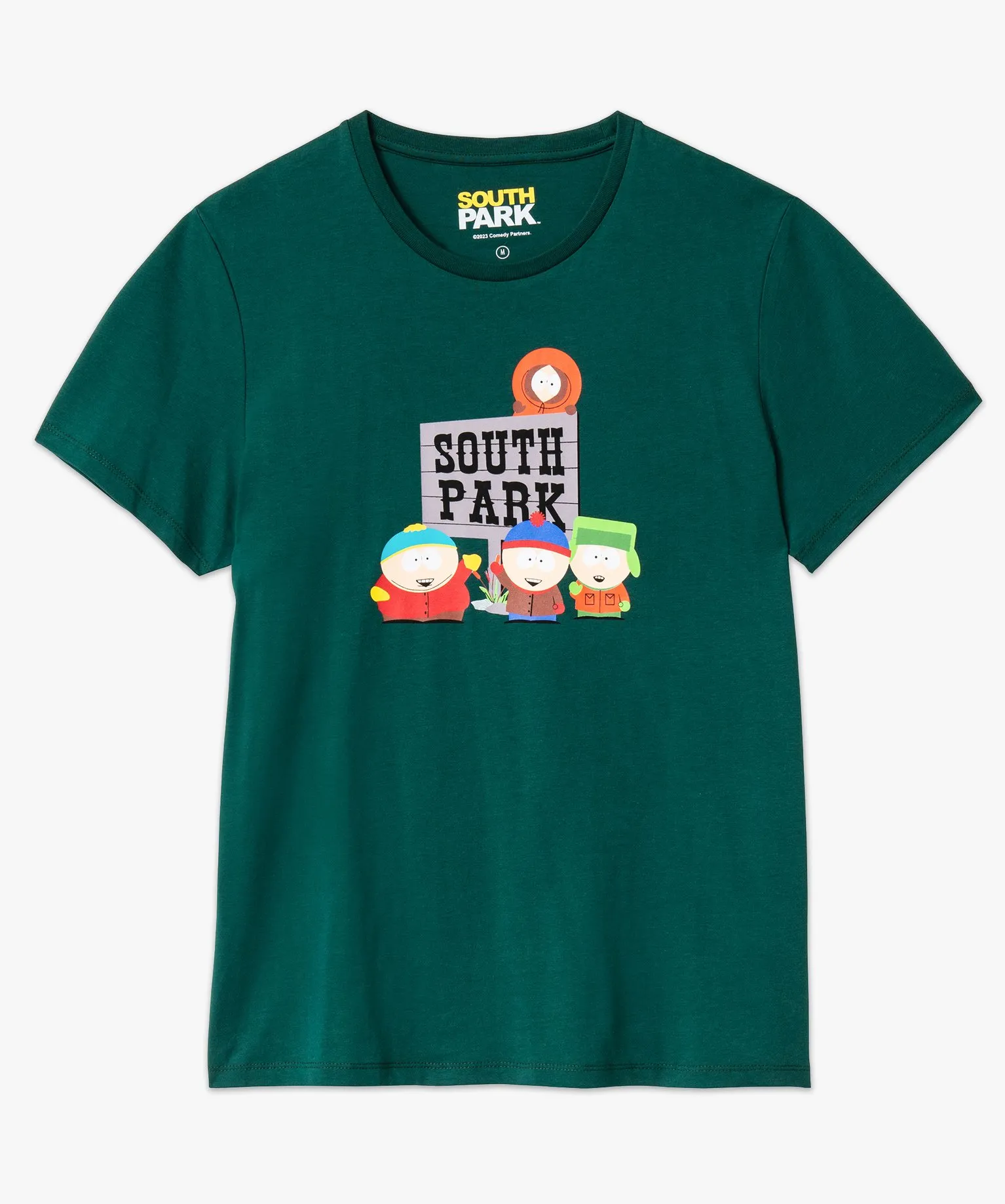 Tee-shirt manches courtes imprimé homme - South Park vert