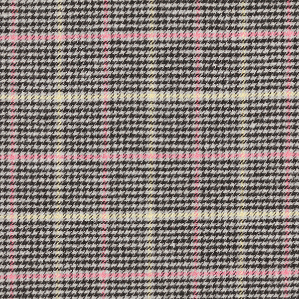 Tissu pour manteau Carreaux pied-de-poule avec effet scintillant – gris/noir