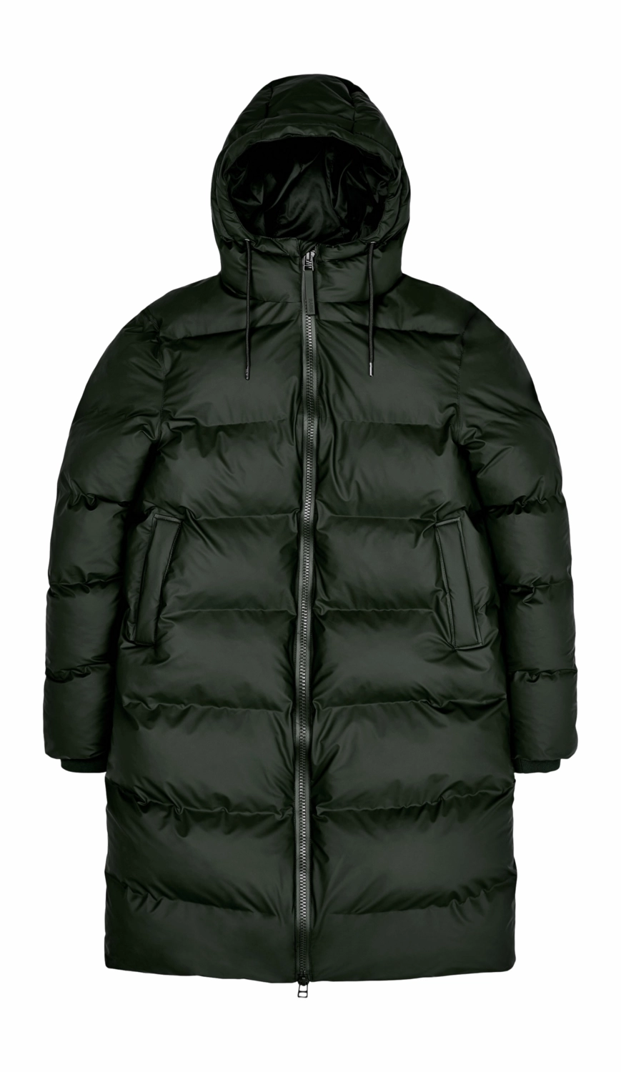 Veste Rains Unisex Long Puffer Jacket Green
