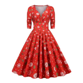 Willemijn | Femme Nol Robe à Col En V | Midi