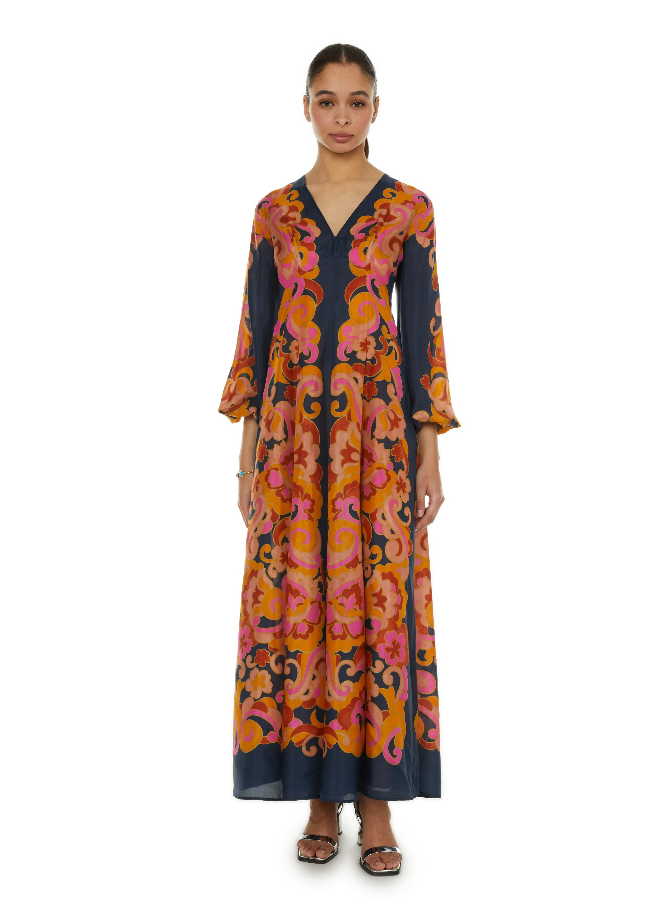 ZIMMERMANN  Robe longue en soie - Multicolore